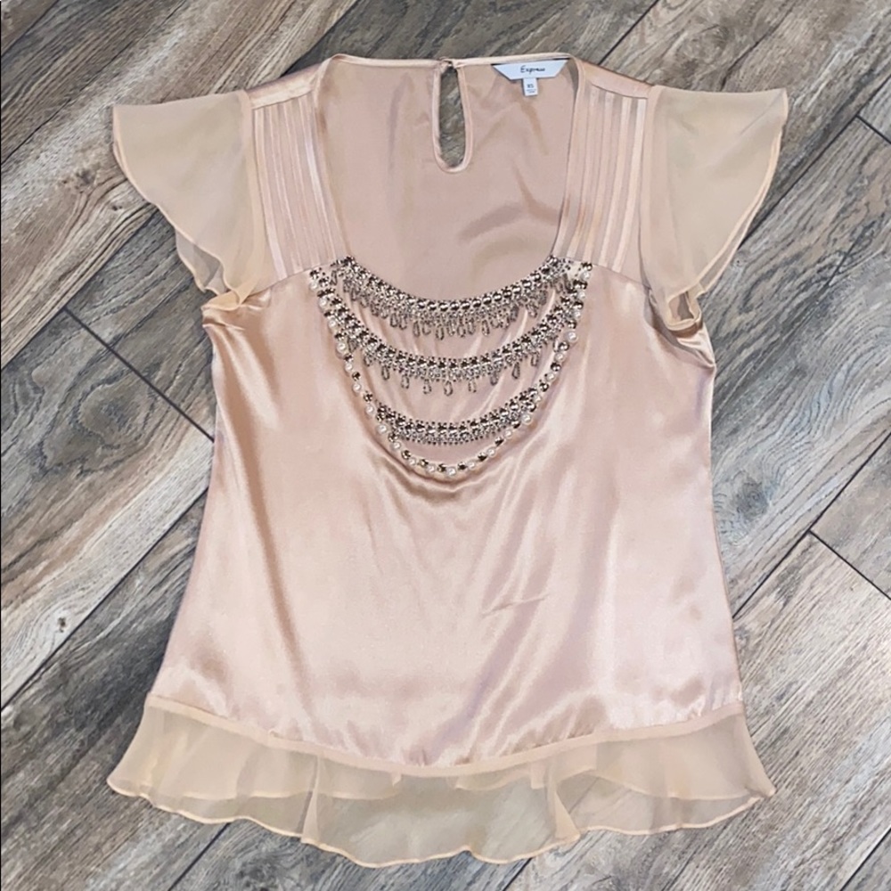 Gorgeous Express beaded blouse